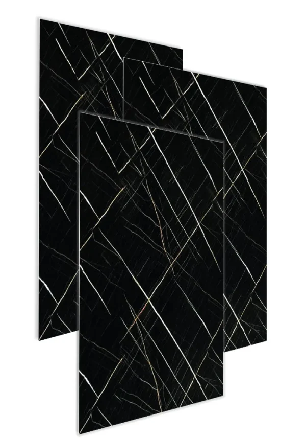 Black Aztec marble sheet 4ft x 9ft x 1/8in