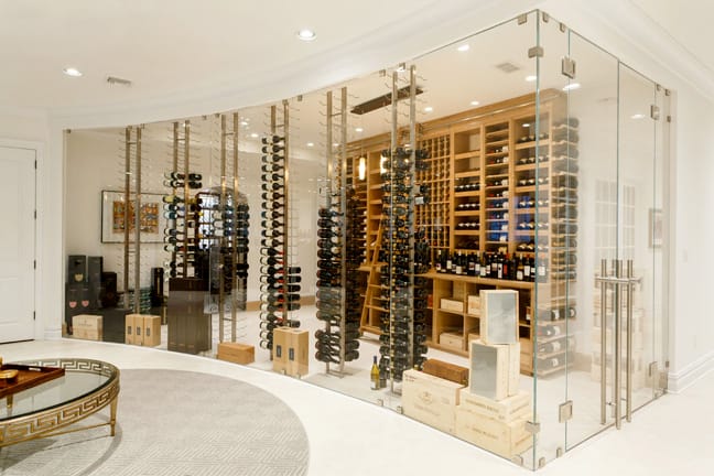 Wine Cellar Glass Room installation